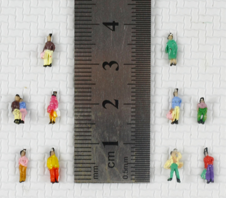 P200-10C 1:200 HO Architectural Scale Model People Painted Figures 1.0cm supplier