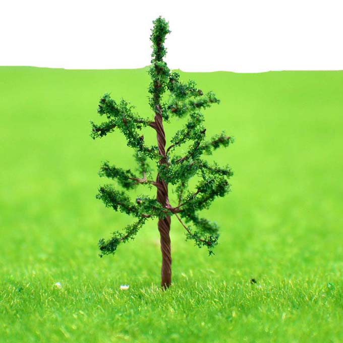 Miniature Model Trees Green Avenue Railway Track Layout Scene Ground Cover
